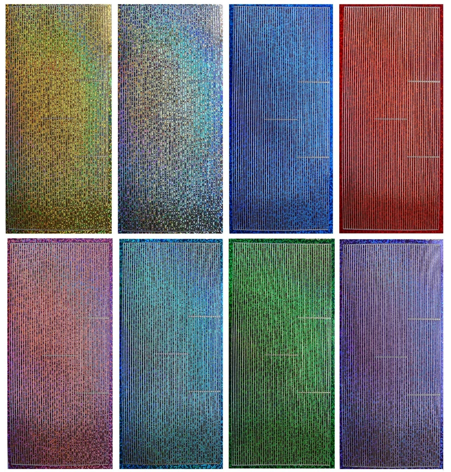 STRAIGHT LINES Peel Off Stickers Metallic Sparkle Thin Borders Card Making - image 1 of 1