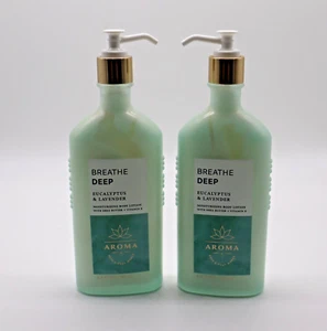 Bath & Body Works Breathe Deep Eucalyptus & Lavender Body Lotion 6.5oz 2pc - NEW - Picture 1 of 4