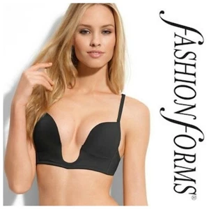 FASHION  FORMS  SEXY  CONVERTIBLE  PLUNGE U  BRA  Sz 32 B  NEW  $ 34 - Picture 1 of 5