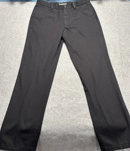 Eddie Bauer Pants Mens 34X33 Black Cotton Twill Straight Leg Heavyweight - Picture 1 of 9