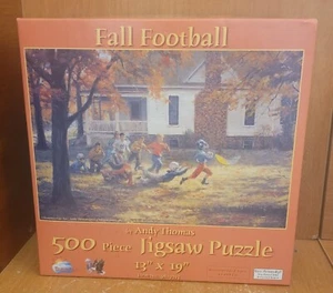 SunsOut FALL FOOTBALL 500 pc Puzzle, 9819393, Andy Thomas, Excellent - Bild 1 von 6