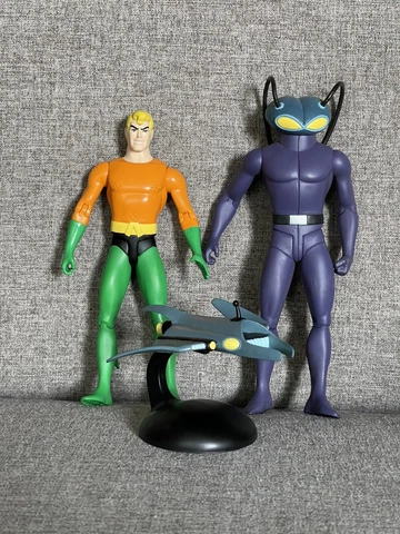 VINTAGE DC DIRECT SUPER FRIENDS AQUAMAN AND BLACK MANTA ACTION FIGURE SET Cover