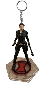 Black Widow End Game Key Ring Keychain Ornament Pvc Figure Charm Figurine New - Picture 1 of 1