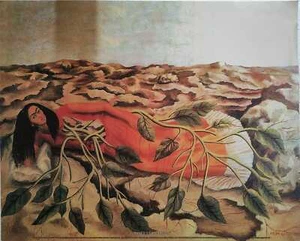 FRIDA KAHLO _ ROOTS _ 15.74 BY 19.74 INCHES - Picture 1 of 1