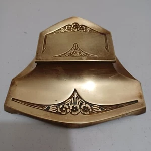 vintage double inkwell real bronze art nouveau 4745 - Picture 1 of 5