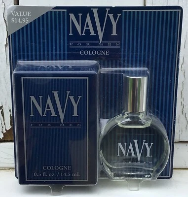 NAVY by DANA For Men Cologne Spray 0.5 fl oz New in Package Travel Vintage NOS - Imagem 1 de 2