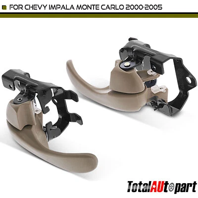 Manija de puerta interior marrón 2 piezas para Chevrolet Impala 2000-2005 lado delantero o trasero Foto 1 de 4