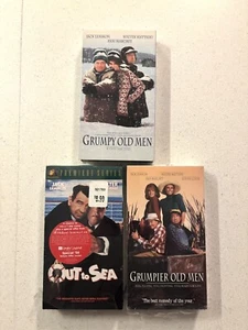 Grumpy Old Men, Grumpier Old Men, & Out To Sea VHS Movie Lot - Picture 1 of 3