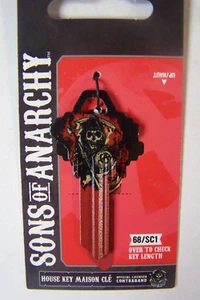 Sons of Anarchy Red Schlage SC1 house key blank. - Picture 1 of 1
