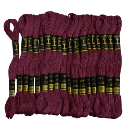Anchor Thread Embroidery Stitch Dark Pink Cotton Crochet Needlepoint, 25 Pcs - Image 1 of 4