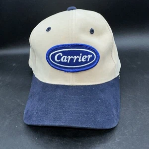 Carrier Off White Blue Hat / Cap Embroidered Strapback Baseball Cap By Cintas - Picture 1 of 7