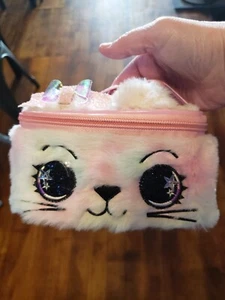 Cat Plush Makeup Bag pink - Picture 1 of 3