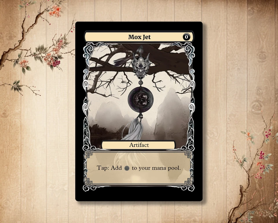 Mox Jet - High Quality Custom Card [ Japanese Custom Art P9 ] - Imagen 1 de 1