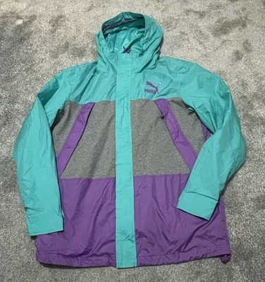 Puma Rain Jacket Hooded Full Zip Size Small Medium - Image 1 of 4