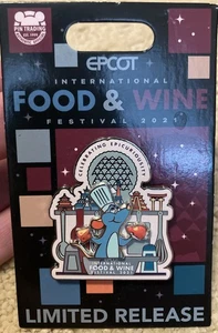 Prendedor Disney Festival Internacional de Comida y Vino 2021 Epcot Remy Ratatouille - Imagen 1 de 1