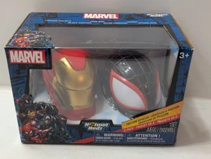 Casco Jam'n Marvel Hedz veicoli a frizione Iron Man & Miles Morales - Foto 1 di 11