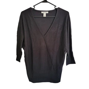 White House Schwarzmarkt Pullover Strick Dolmanärmel V-Ausschnitt Oberteil Small 3/4"-Ärmel - Bild 1 von 5