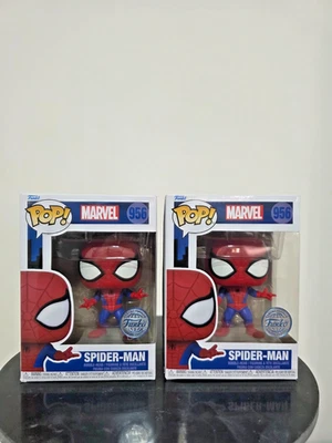 Spiderman Funko Pop 956 Marvel + 1 Soft Protector Omaggio - Imagen 1 de 4