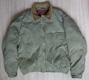 Vintage Eddie Bauer Black Label Bomberjacke Gänsedaunen grün XL - Bild 1 von 7