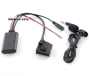 Microphone+Bluetooth Audio Adapter Aux MIC Cable for VW Golf Passat MFD2 RNS2 - Picture 1 of 3