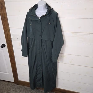 Mujer L.L. Chaqueta gabardina BEAN talla XL verde cremallera completa abrigo forro de lana - Imagen 1 de 22