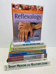 herbal natural remedies lot of 8 books Reflexology Folk Remedies Supplements - Bild 1 von 14