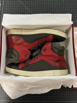 Zapatillas altas Salvatore Ferragamo Stephen de cuero negro talla 13 Foto 1 de 4