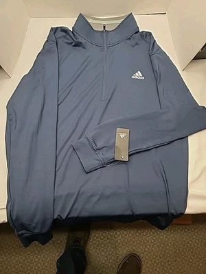 Adidas Hombre’s Grande Clásico Golf 1/4 Cremallera Azul Manga Larga Hombre’s Nuevo Precio de venta sugerido por el fabricante $65 Foto 1 de 4