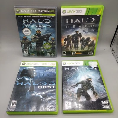 Halo XBOX 360 Games Lot Of 4 Halo 4, ODST, Wars & Reach - Image 1 of 4