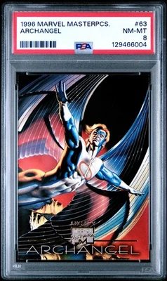 PSA 8 1996 Marvel Masterpieces #63 Archangel NM-MT - Image 1 of 2