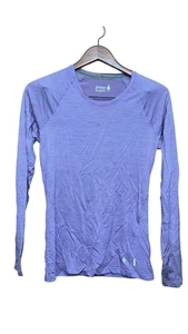 Smartwool women’s base layer long sleeve purple top medium - Picture 1 of 5