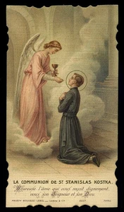 santino cromo-holy card  bouasse lebel n.5657 S.STANISLAO KOSTKA - Picture 1 of 1