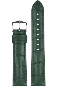 Hirsch Watch Strap Duke L 20 Mm Leather Dark Green 01028040-2-20 - Picture 1 of 3
