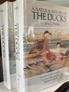 Eine Naturgeschichte der Enten von Phillips, vier Bände als zwei, Wasservögel Vögel - Bild 1 von 5