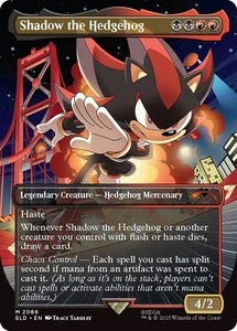 🌟 Shadow the Hedgehog RAINBOW 🌈 FOIL Sonic Secret Lair MTG 🌟 - Picture 1 of 2