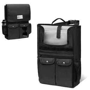 Organizer Sedile Anteriore Auto con Copertura Portatile Ufficio Portaoggetti Borsa per Laptop 16" - Foto 1 di 12