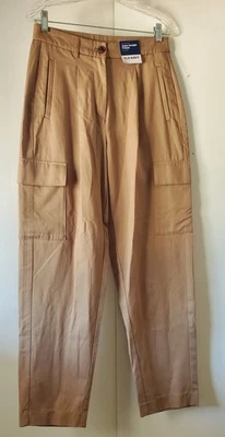 Old Navy Women Taylor Straight Trouser Khaki Cargo Pants Small - Image 1 of 4