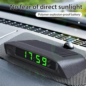 Car Clock Dashboard Accessories Digital Clock Replacement Solar Powered - Picture 1 of 16