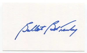 Bullet Bob Turley Signed 3x5 Index Card Autographed Baseball St. Louis Browns - Picture 1 of 2