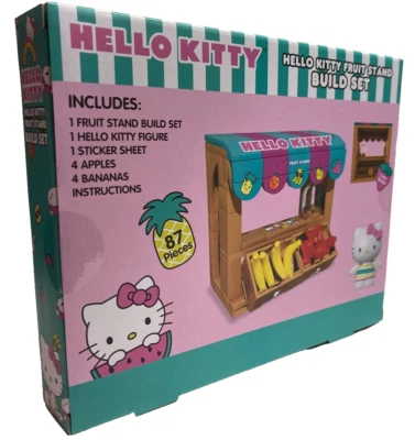 Hello Kitty Fruit Stand Set 87 Pieces Building Blocks with Figure - Image 1 of 3