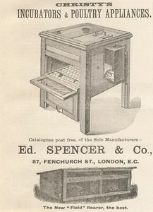 1894 Christys Egg Incubators & Poultry Appliances Ed Spencer & Company - Picture 1 of 1