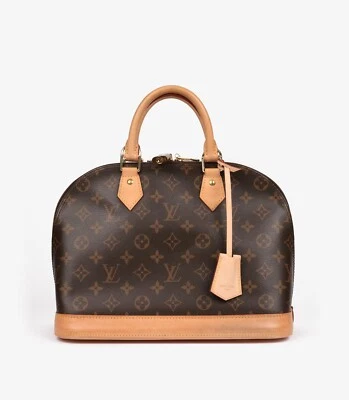 Louis Vuitton Brown Monogram Coated Canvas & Vachetta Leather Alma PM - Image 1 of 4