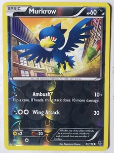 Tarjeta Pokémon REVERSE HOLO Murkrow 51/119 VLP - XY Phantom Forces Kagemaru Himeno - Imagen 1 de 2