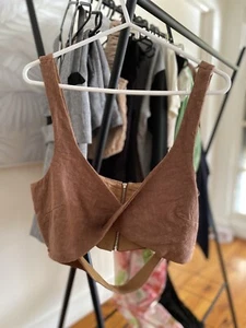 Bec & Bridge Womens Tan Crop Top Size 6 - Picture 1 of 9