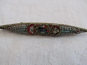 Lot 7 Vintage Italian Murano Micro Mosaic Roma Brooch - Picture 1 of 4