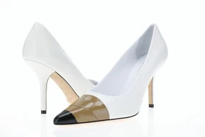 Zapatos de salón Burberry London England 258501 para mujer Annalise de cuero con puntera y puntera talla 36,5 - Imagen 1 de 7