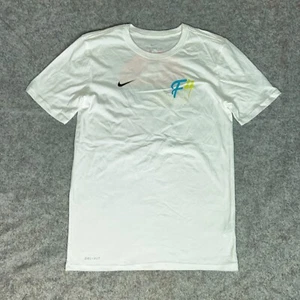 Nike Men Shirt Small White Short Sleeve Tee Athletic DriFit Swoosh Tampa Graphic - Picture 1 of 10