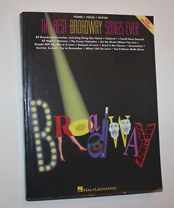 The Best Broadway Songs Ever 5th Ed. Sheet Music Voice, Singing, Vocal