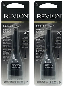 Revlon Colorstay Crème Gel Eye Liner, 001 Black, 2 Pack