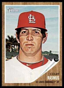 2011 Topps Heritage Colby Rasmus #412 St. Louis Cardinals - Picture 1 of 2